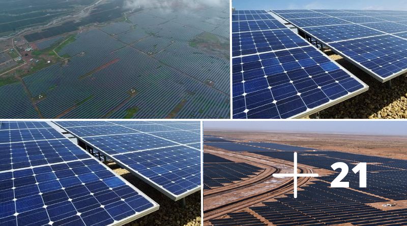 The world's largest solar park, Bhadla Solar Park
